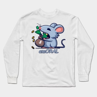 Amoral Rat | Rat Eat Dirty Money Long Sleeve T-Shirt